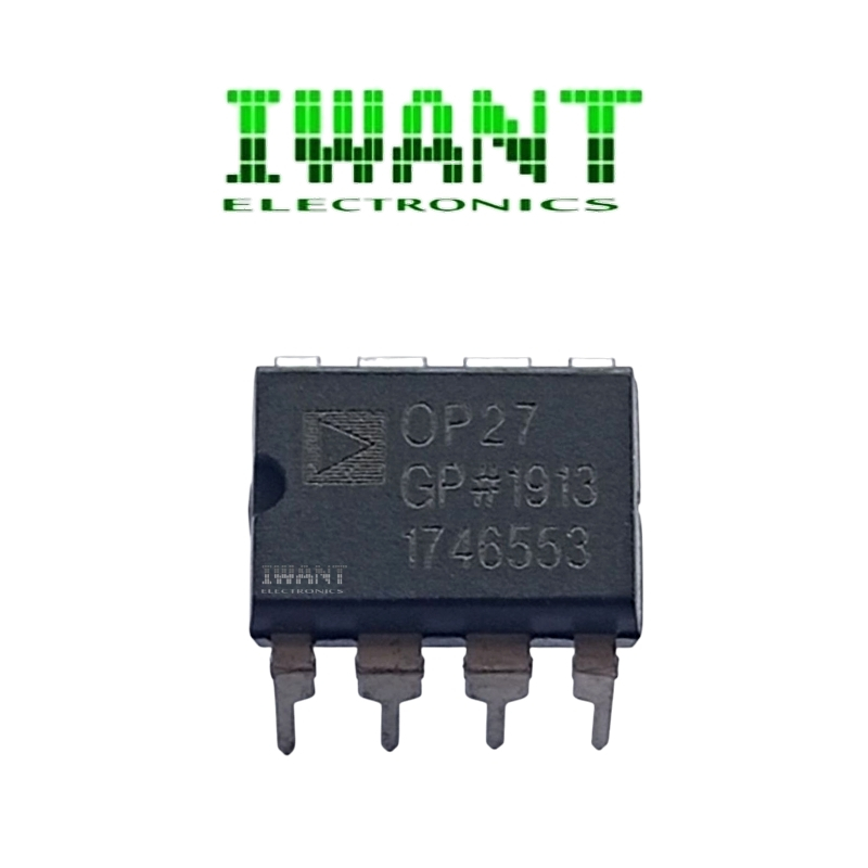 Reland Sun 5 Stück OP27GPZ Operationsverstärker DIP-8 – OP27GP DIP8 IC Für Präzise Signalverarbeitung & Messverstärker