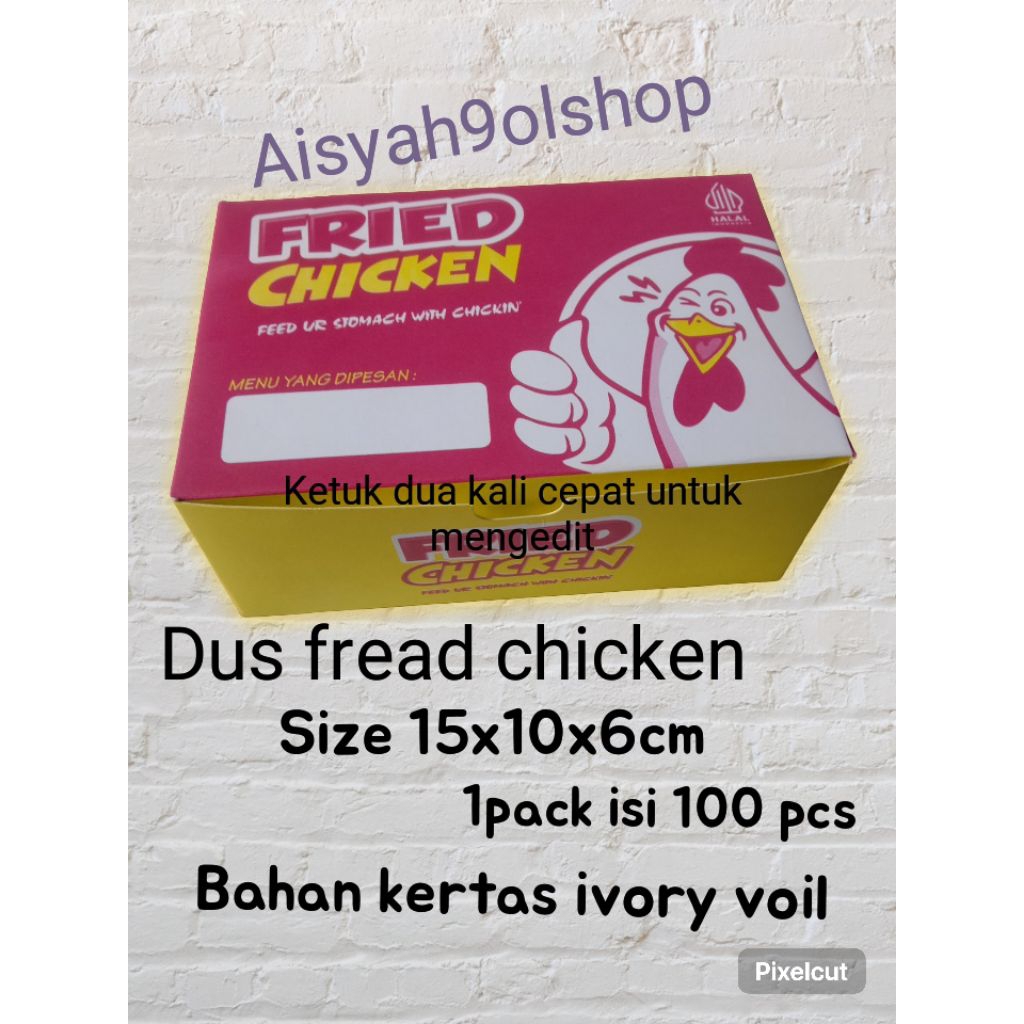 Jual dus fread chicken laminasi voil(100pcs) warna merah | Shopee Indonesia