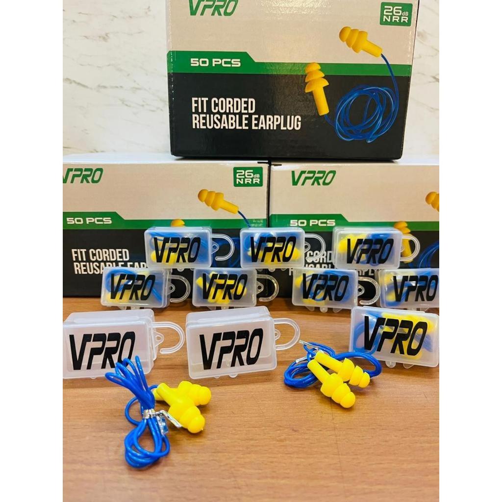 Jual VPRO Earplug Ultrafit Corded dengan Kotak pelindung telinga ear ...
