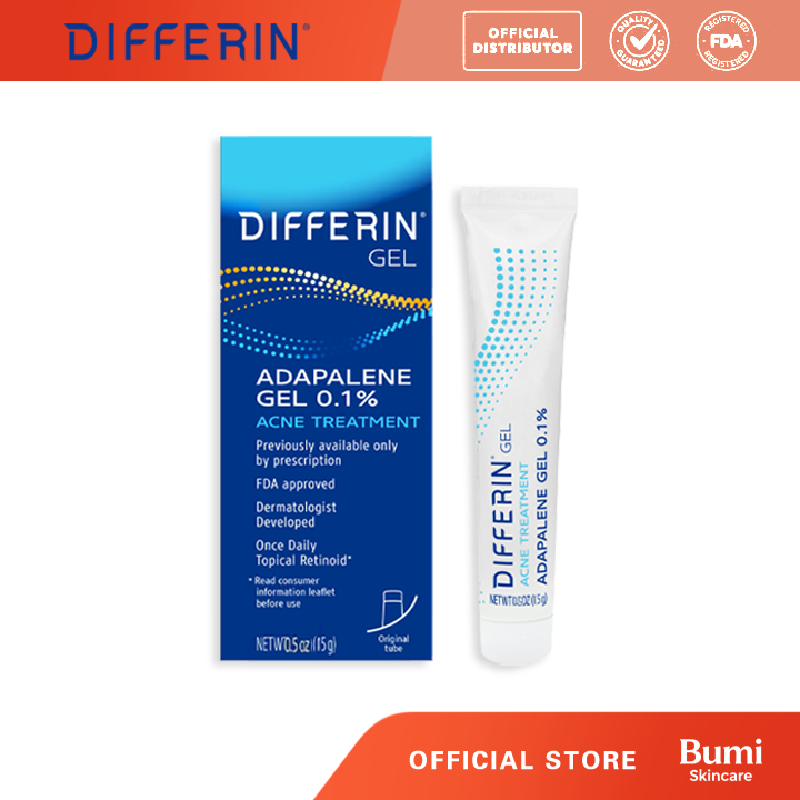Jual Differin Acne Treatment Gel 15 gram 0.1% Adapalene-Perawatan Kulit ...