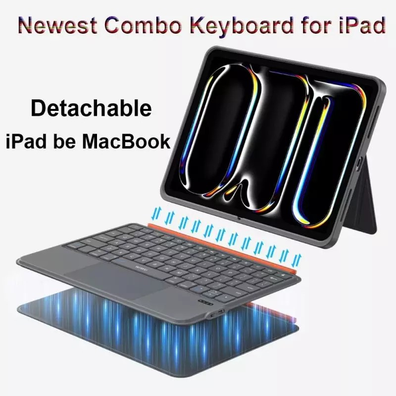 Jual Magic TouchPad Backlight Keyboard Case for Ipad Gen 11 A16 /Gen 10 ...