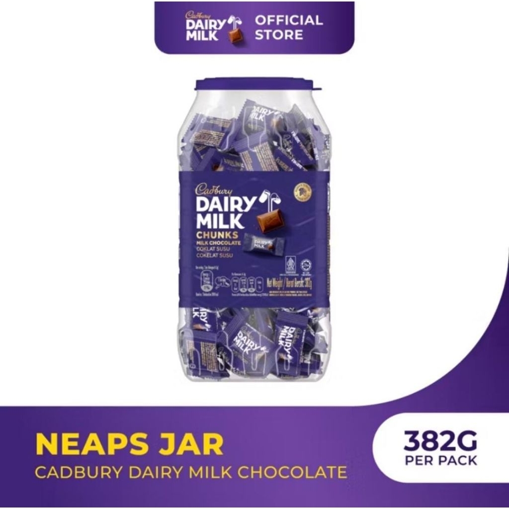 Jual CADBURY Dairy Milk Chocolate Toples Malaysia(382g) | Shopee Indonesia