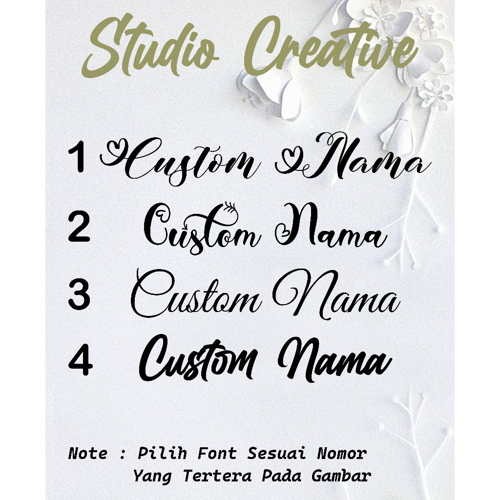 Jual Stiker custom nama hp laptop tumbler dll stiker cutting custom ...