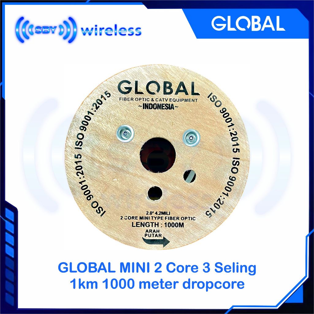 Jual GLOBAL MINI 2Core 3Seling 1Km Dropcore 2 Core 3 Seling 1000 Meter ...