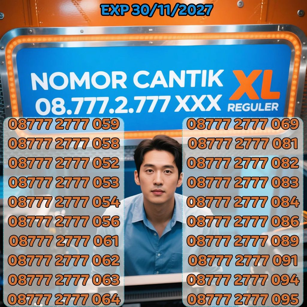 Jual Nomor Cantik XL Reguler Seri DOUBLE TRIPLE 08777 2777 XXX Harga ...