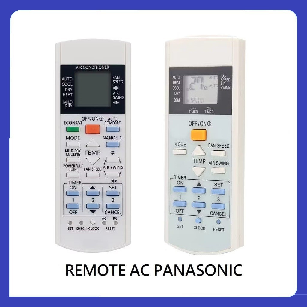 Jual Remote Remot AC Panasonic Inverter Universal A75C3702 A75C3622 ...
