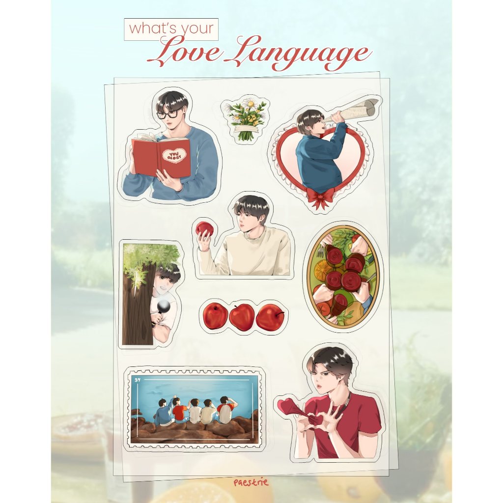 Jual Love Language Sticker Sheet | TXT Sticker Sheet | Shopee Indonesia