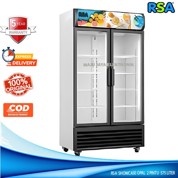 Jual RSA By GEA Showcase 575 Liter OPAL 2 Pintu Display Cooler Anti ...