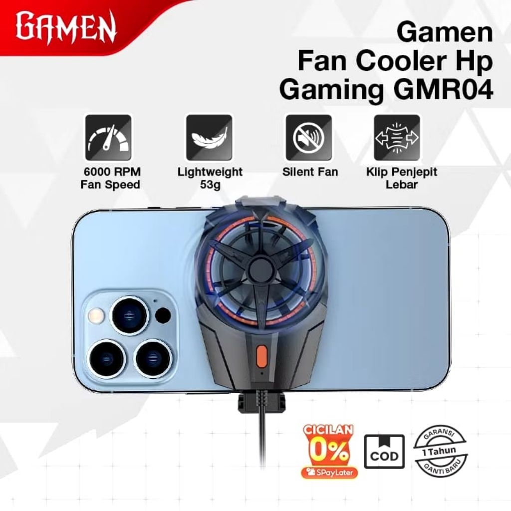 Jual GAMEN GMR04 Fan Cooler HP Gaming 6000 RPM Radiator Pendingin HP ...
