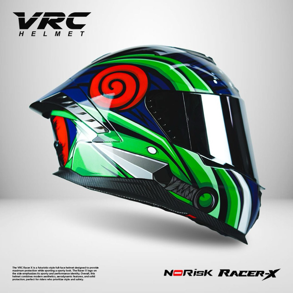 Helm Vrc Full Face Aerodinamis Paket Ganteng Kualitas Premium Sni Dewasa - foto 2