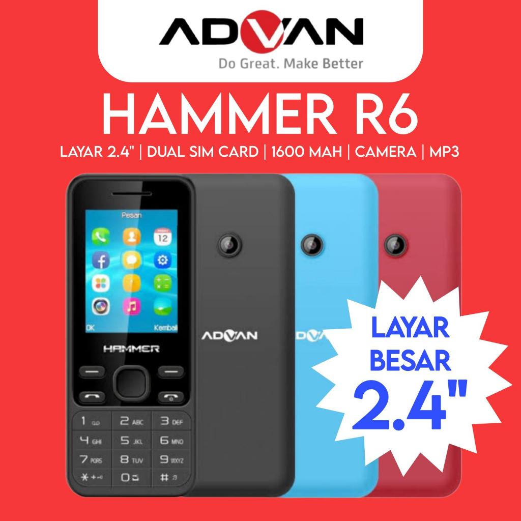 Jual Advan Handphone Hammer R6 - Layar Besar 2.4