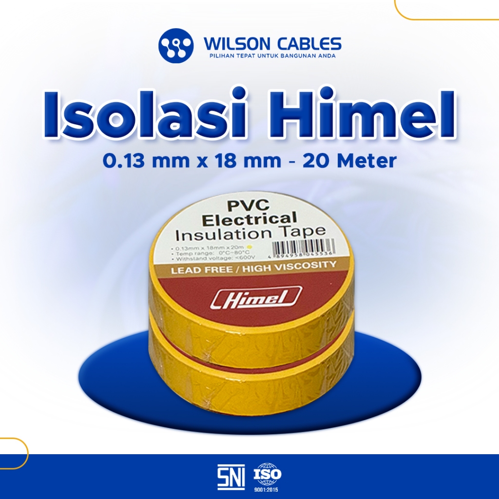 Jual Isolasi Listrik PVC (Himel) 20 Meter - Isolasi Kabel Listrik ...