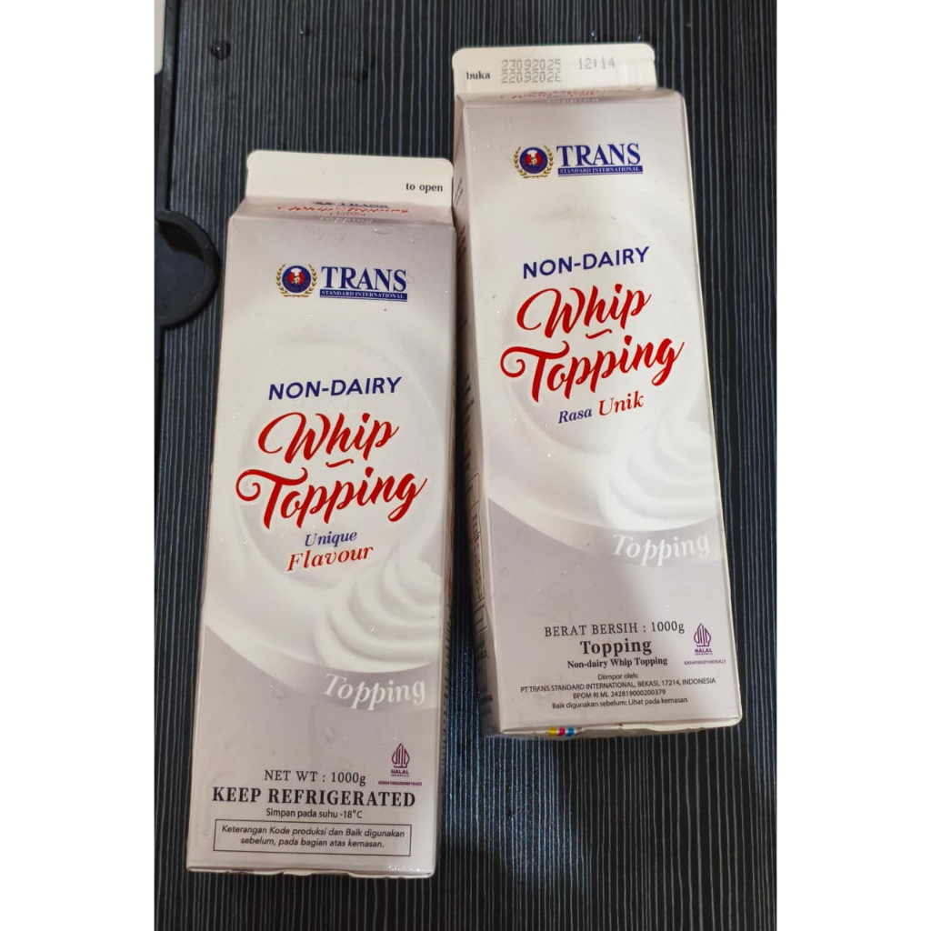 Jual Whipping Cream Topping Trans Whip Topping Nabati 1L Silver Non ...