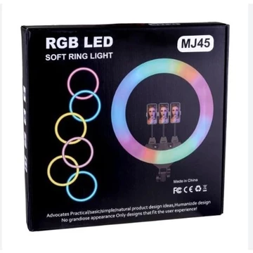 Ringlight Mj45 Jumbo Touchscreen Live Streaming 45Cm Lampu Live Streaming Vlogger Ring Light