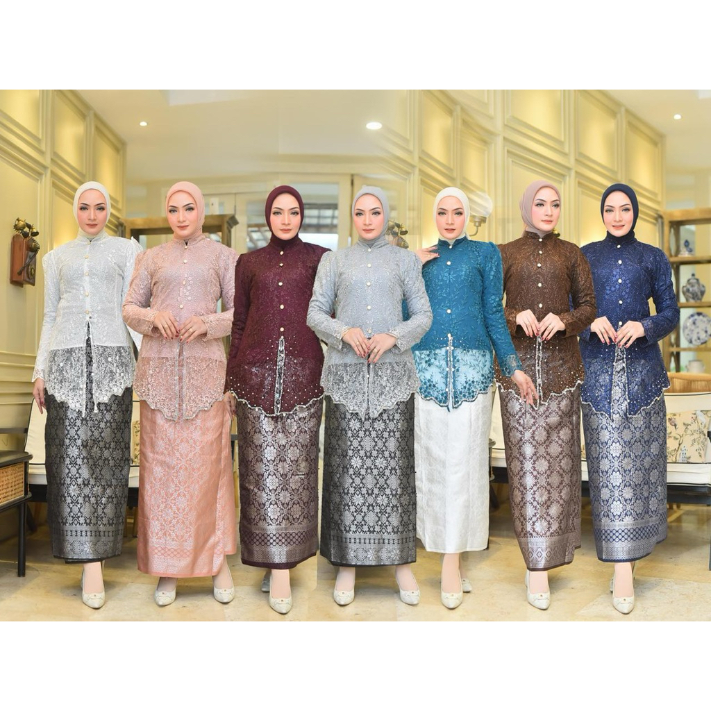 Jual Kebaya Encim Tulle/Setelan Kebaya Encim/Kebaya Encim Moderen ...