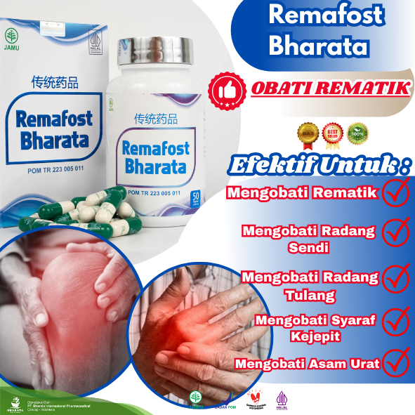 Remafost Bharata mengobati Rematik | Radang sendi | Radang tulang | syaraf kejepit | Asam urat
