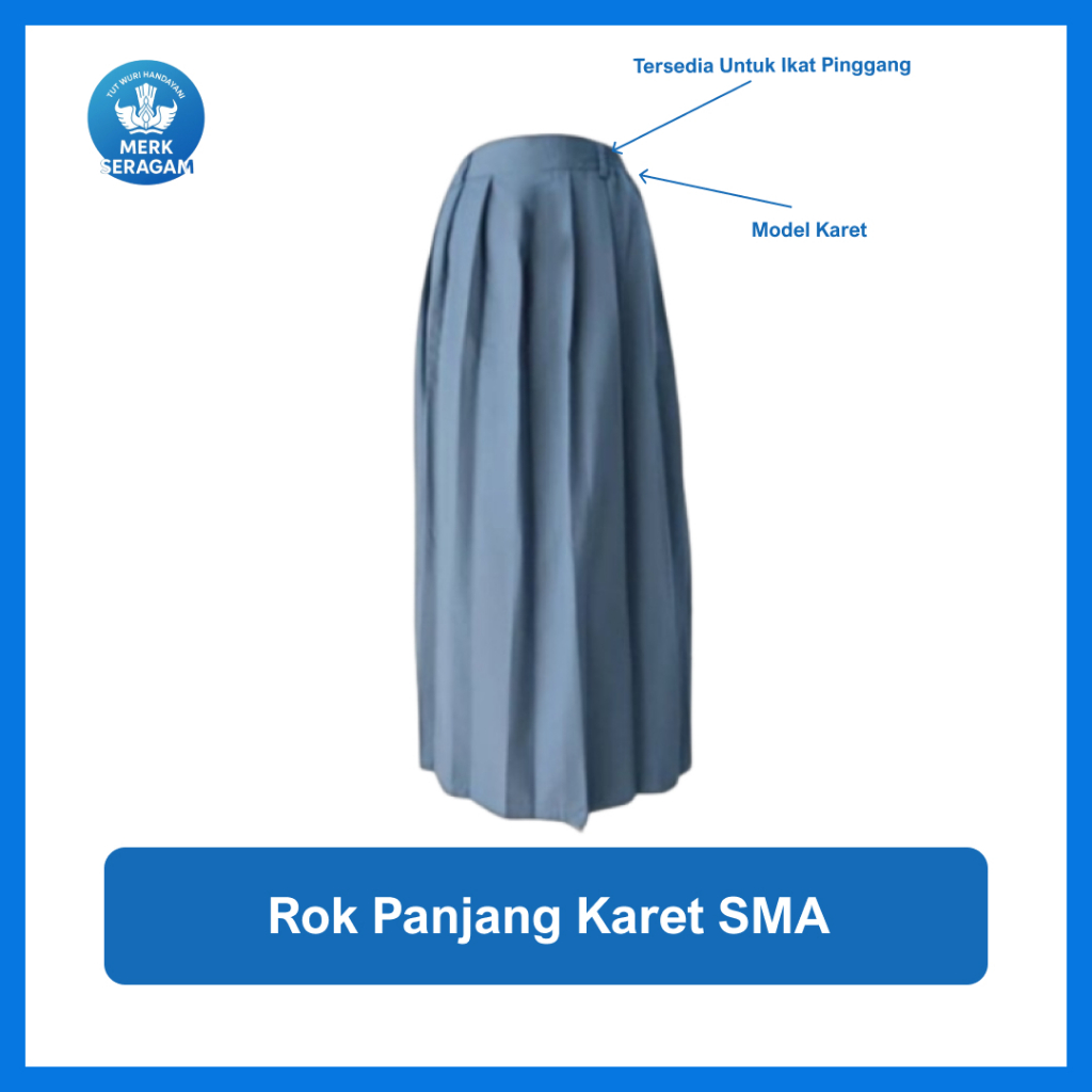 Jual ROK PANJANG REMPEL SD - SMP - SMA/SMK - PRAMUKA | Shopee Indonesia