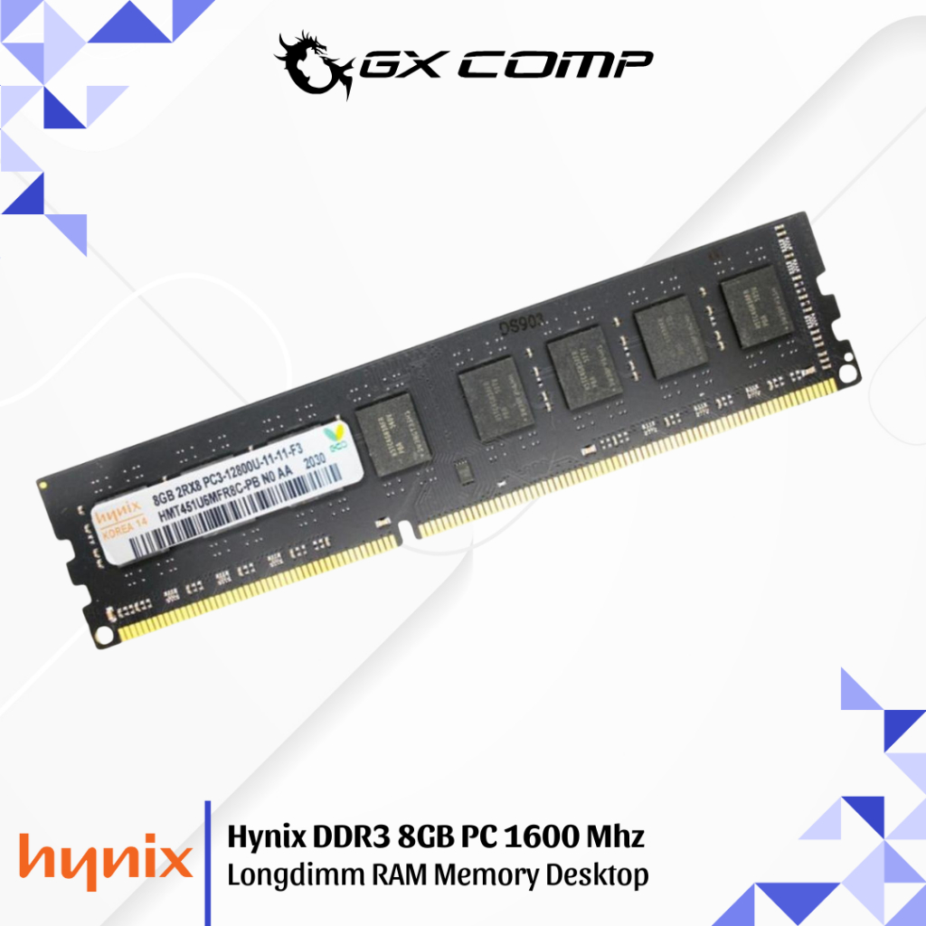 Jual Hynix DDR3 8GB PC 1600 Mhz Ram Single Longdimm Memory for PC ...