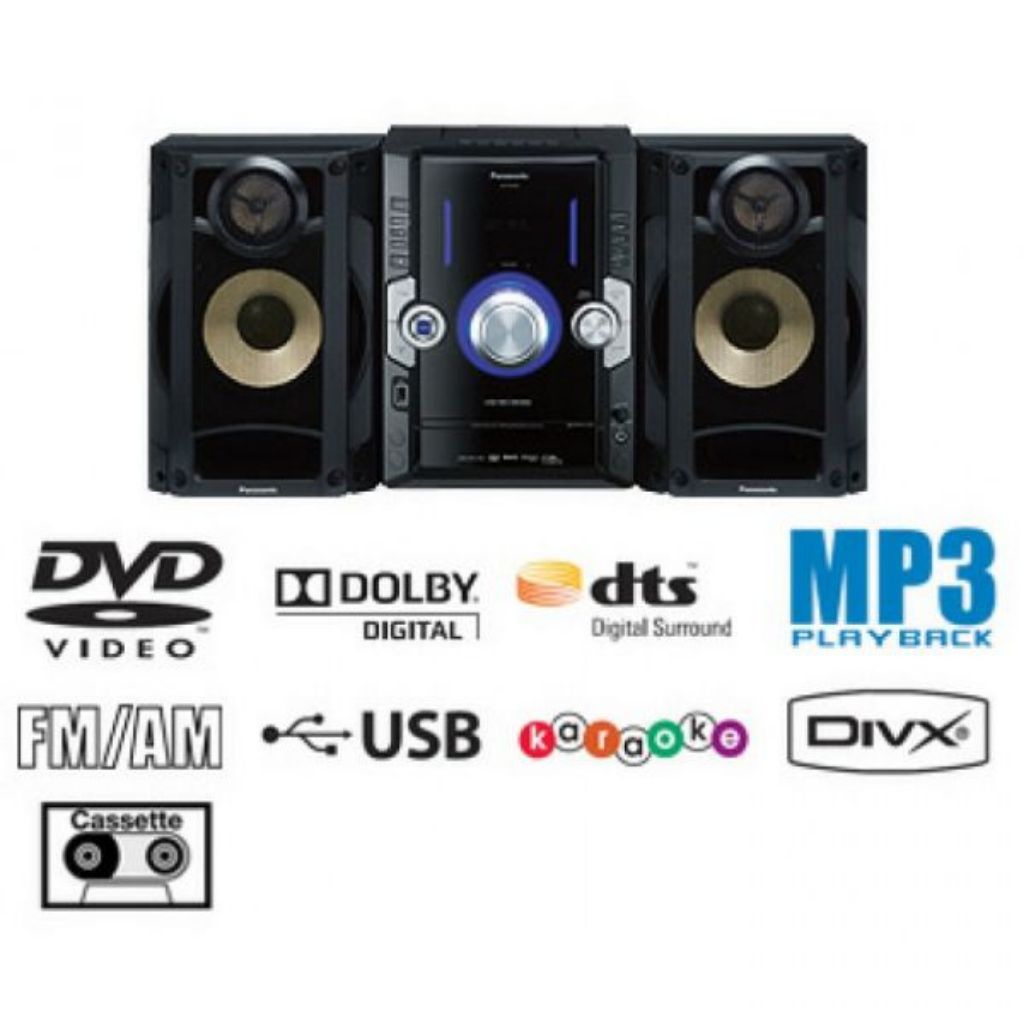 Jual Panasonic SC-VKX20 HiFi Compo Dvd Cassette Radio | Shopee Indonesia