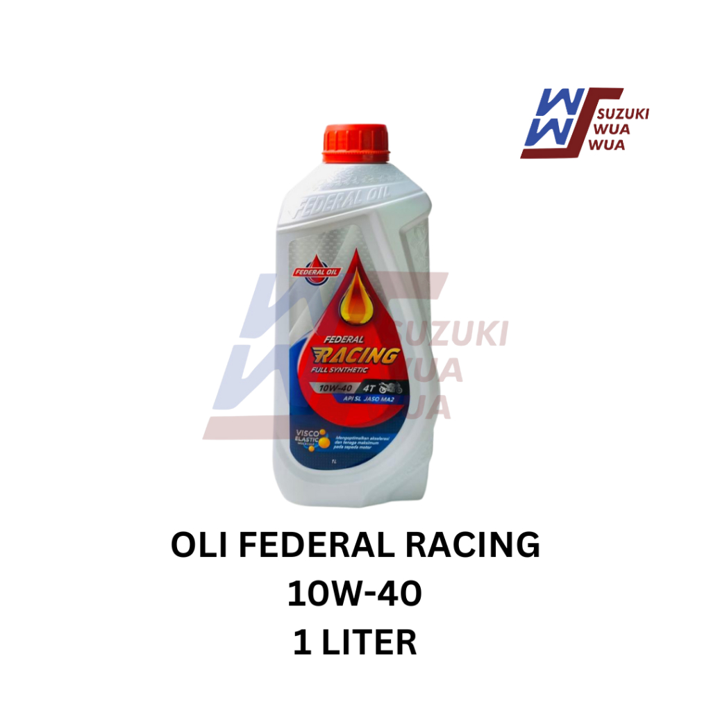 Jual OLI MOTOR FEDERAL RACING 1 LITER FULL SYNTHETIC | Shopee Indonesia