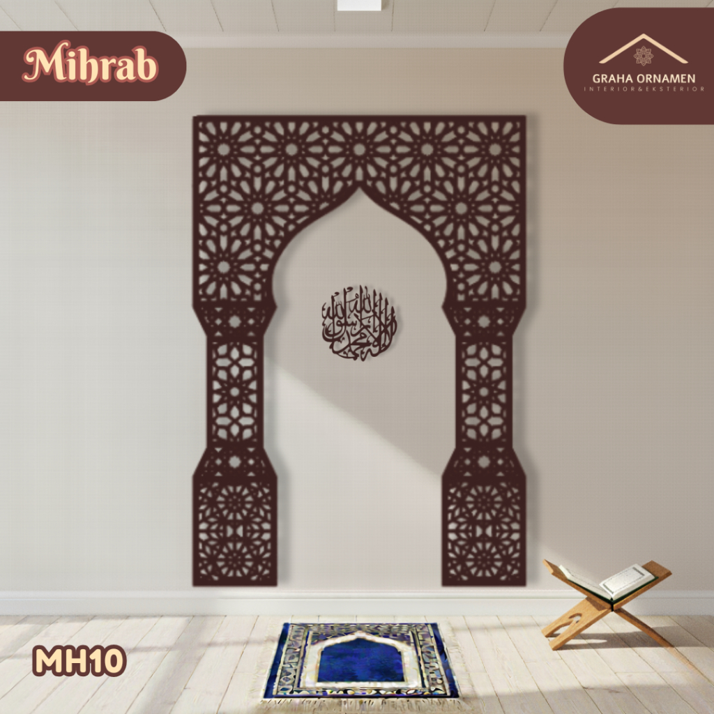 Jual Mihrab Dekorasi Mushola Hiasan Dinding Minimalis Elegan Tahan Lama ...