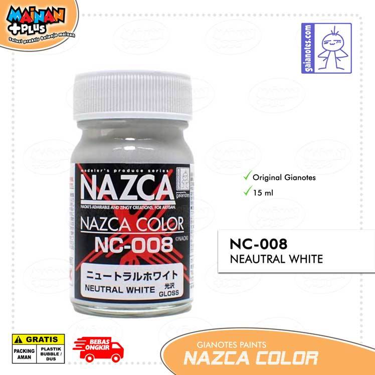 Jual GAIANOTES NAZCA PAINT NC008 NEUTRAL WHITE Cat Gunpla Gundam Model ...