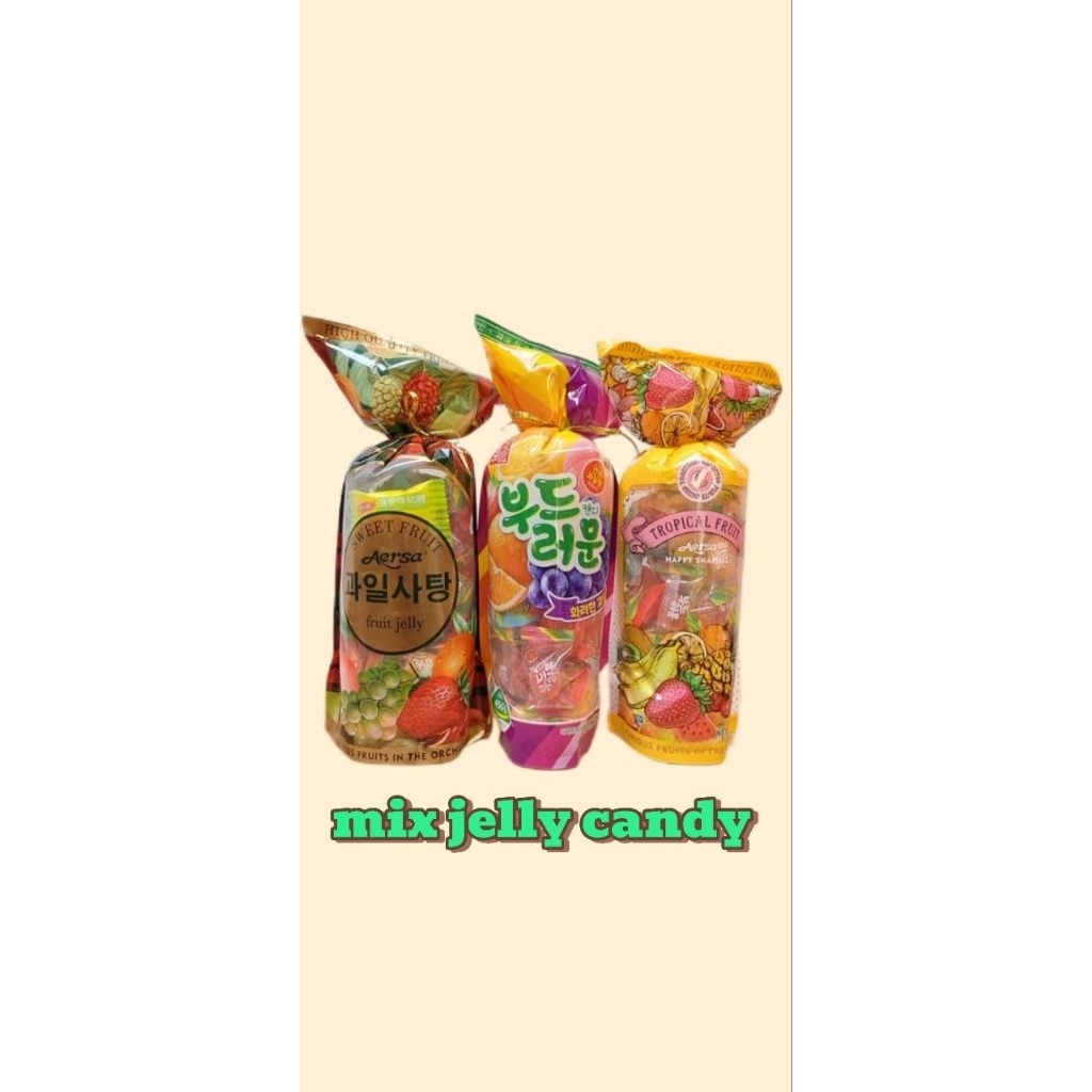 Jual PERMEN JELLY ANEKA RASA / PERMEN JELLY KOREA 450gr | Shopee Indonesia