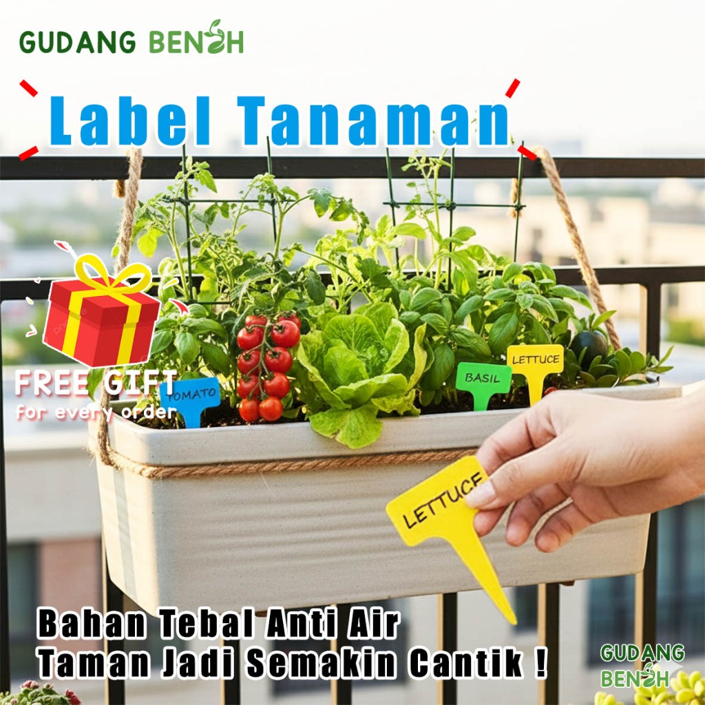 Jual Label Penanda Tanaman T-Shape Tebal - Anti Air Tahan Panas - Tag ...