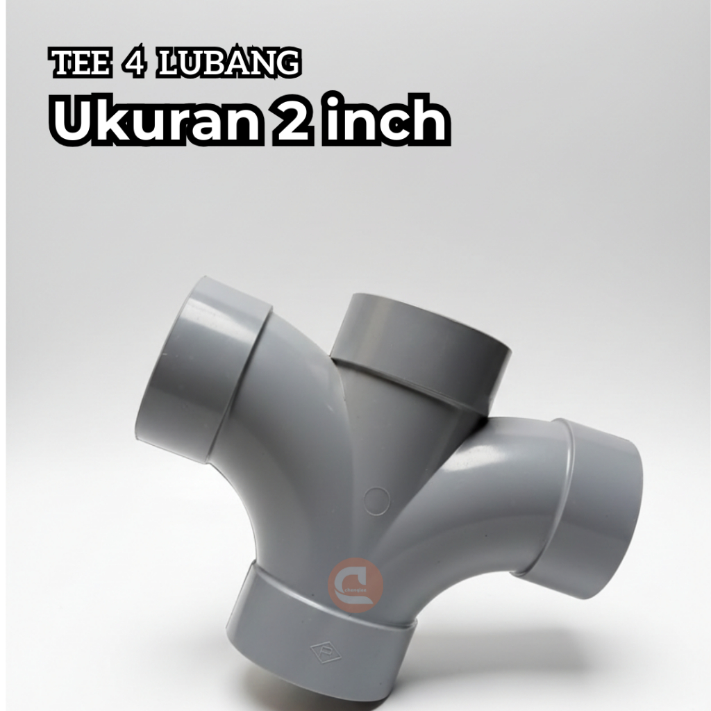 Jual Fitting Pipa D-WLT Rucika 2 Inch • Sambungan Pipa PVC 4 Arah ...