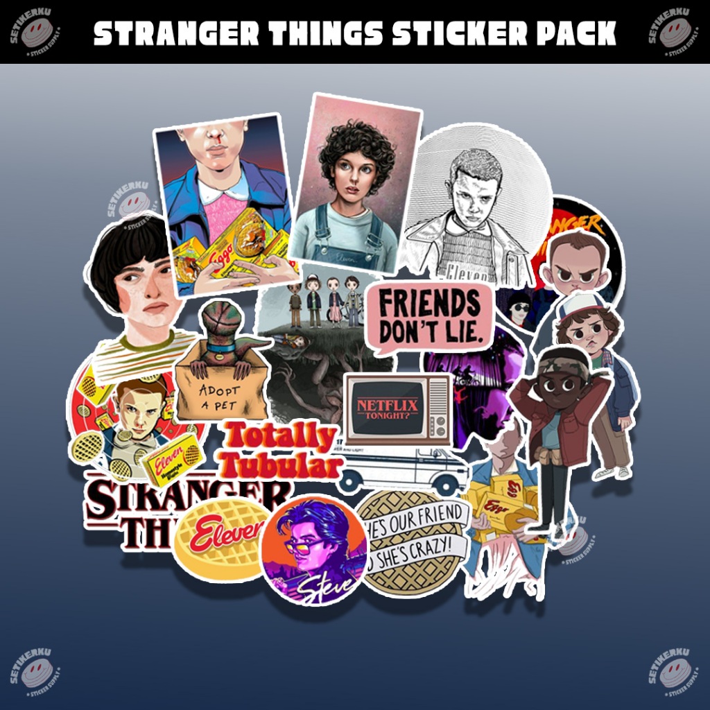 Jual 21pcs STRANGER THINGS Sticker Pack A5 | stiker stranger things ...