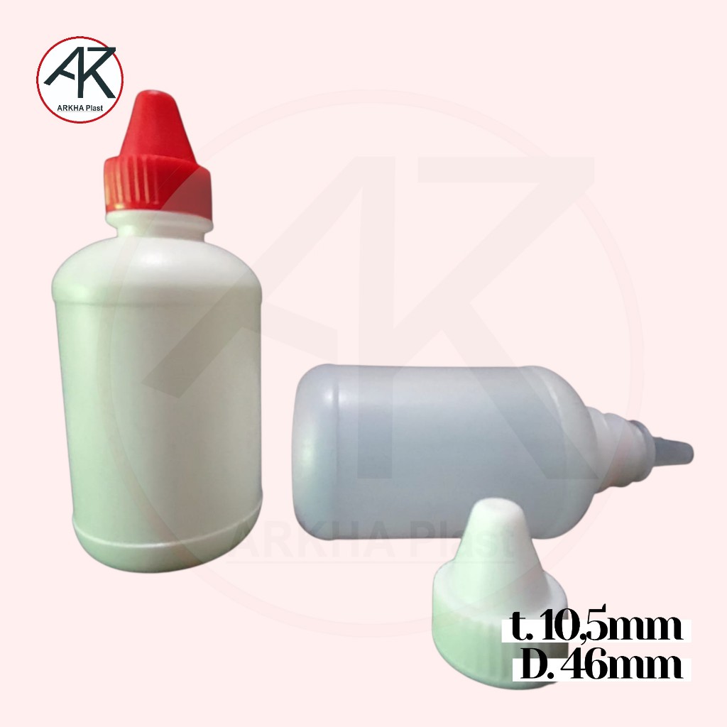 Jual CC BOTOL TETES 100 ml BESAR PLASTIK 100ml LUBANG LANCIP plastik ...