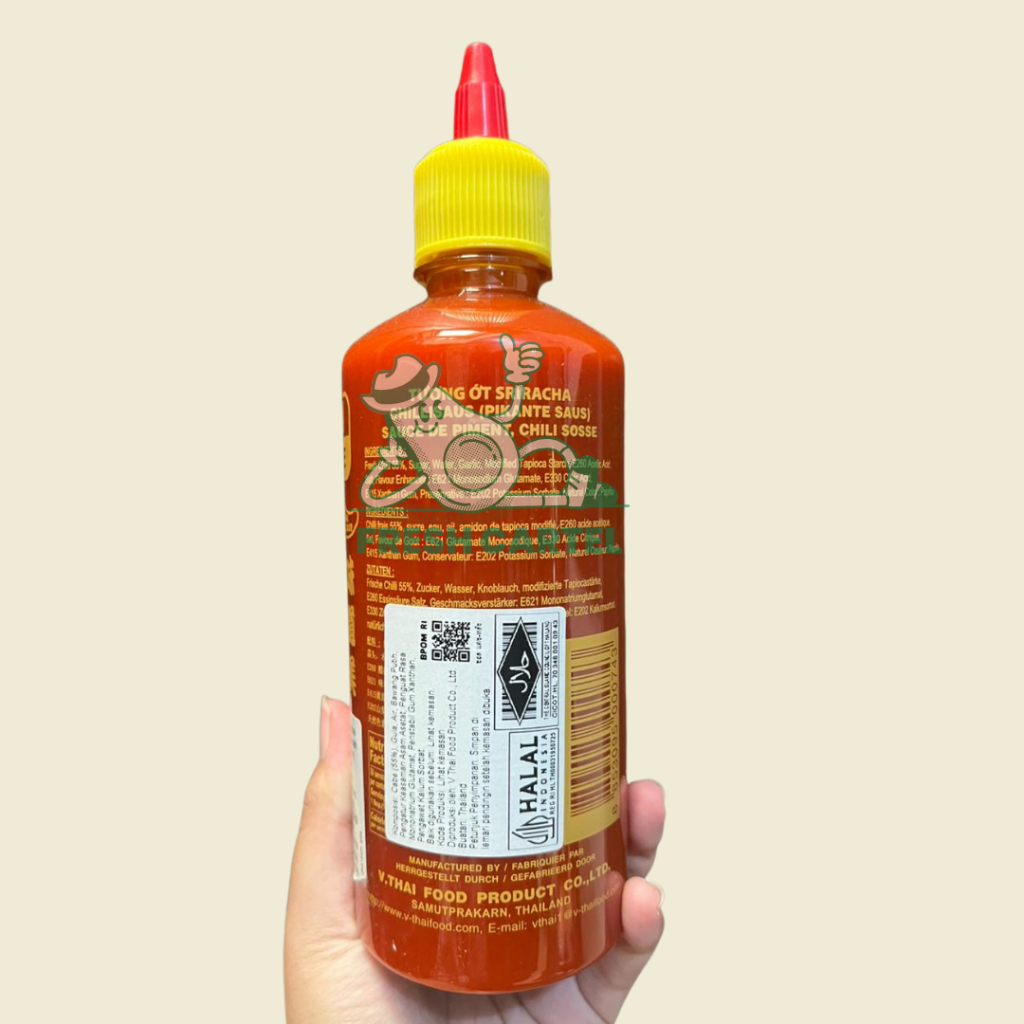 Jual Sri Racha Sriracha Hot Chili Sauce Saus Sambal 515 gr Nang Fah ...