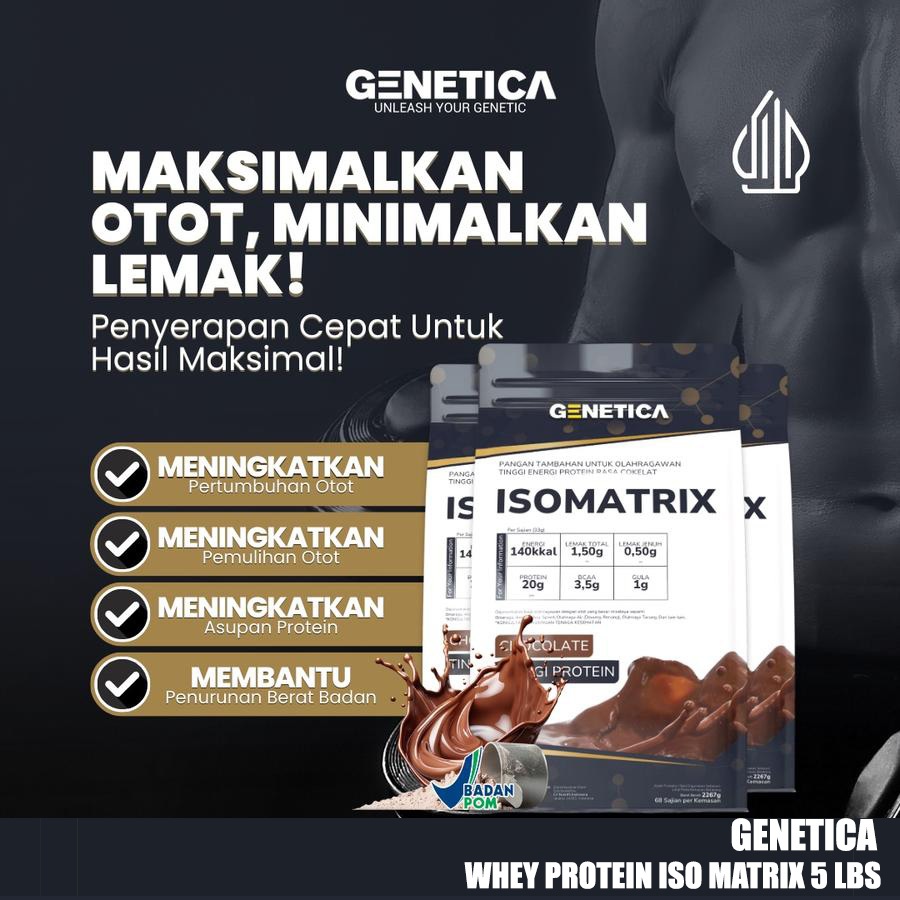 Jual FREE SHAKER | Genetica Isomatrix 5 Lbs Whey Protein Isolate Matrix ...