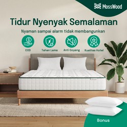 Mosswood Springbed Hotel Premium 20cm Kasur Busa Pegas Anti Goyang Tahan Lama Bo