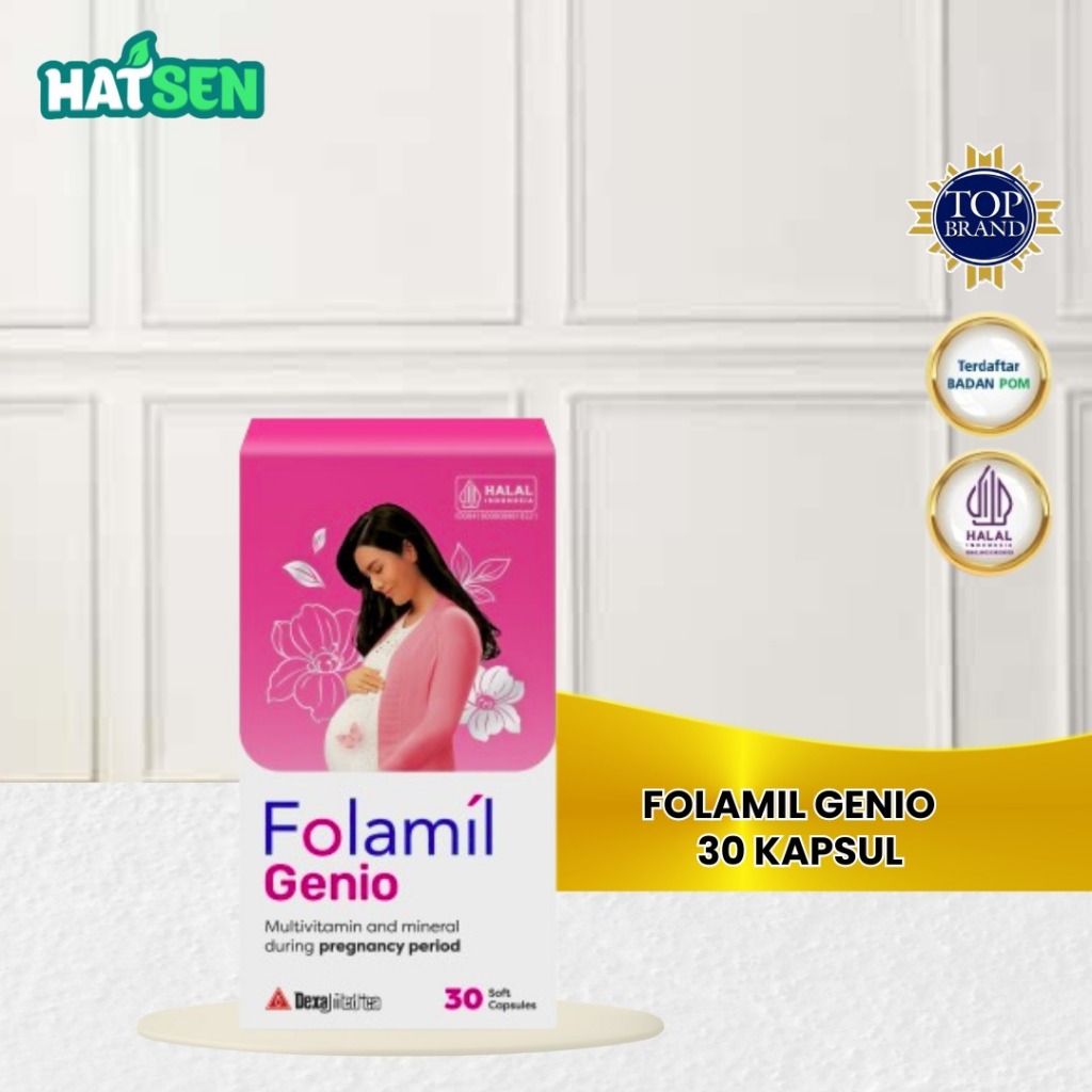 Folamil Genio Isi 30 Kapsul Original 100%