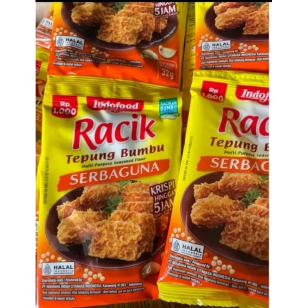 Jual Racik Tepung Bumbu Serbaguna Krispi HinggA 5 jam 32g | Shopee ...