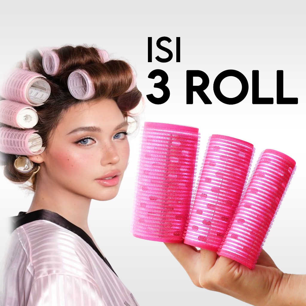 Jual 1 Set Magic rolL (ISI 3)-Magic roll rambut-Roll Rambut 1 set- Roll ...