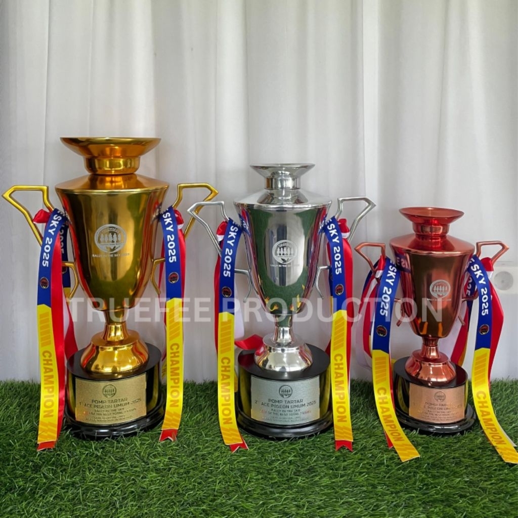 Jual PIALA LOGAM ALUMUNIUM CAWAN 2021 NEW SIZE L CHAMPIONS CUP TROPHY ...