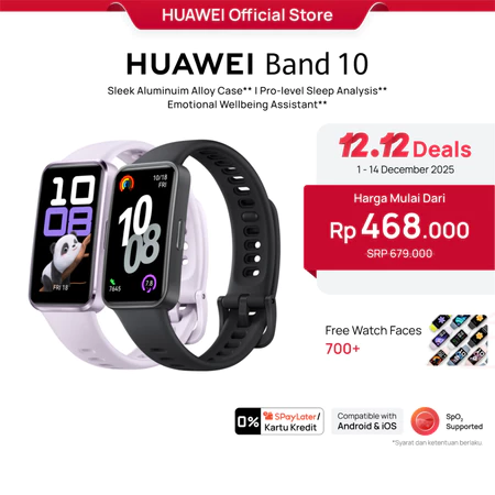 [TOP 1] HUAWEI Band 10 Smartband | Sleek Aluminum Alloy Case | Pro-Level Sleep Analysis | Emotional Wellbeing Assistant