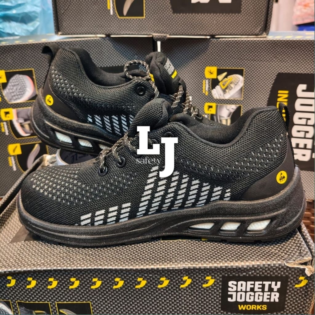 Jual Sepatu Safety Jogger FITZ Hitam Original Safety Shoes Jogger 100% ...