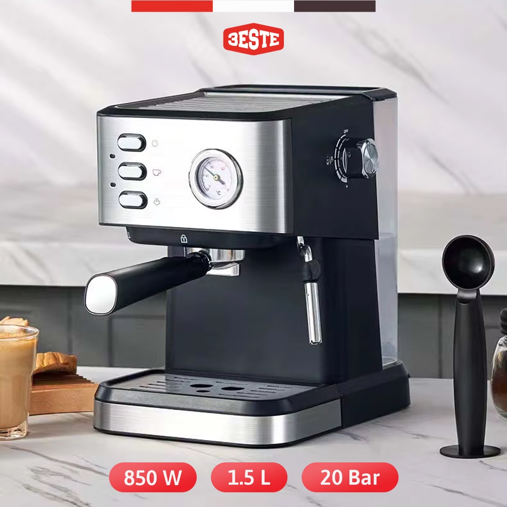 Jual Trieste Mesin Kopi Espresso Coffee Maker 20 Bar 850W 1.5L | Shopee ...