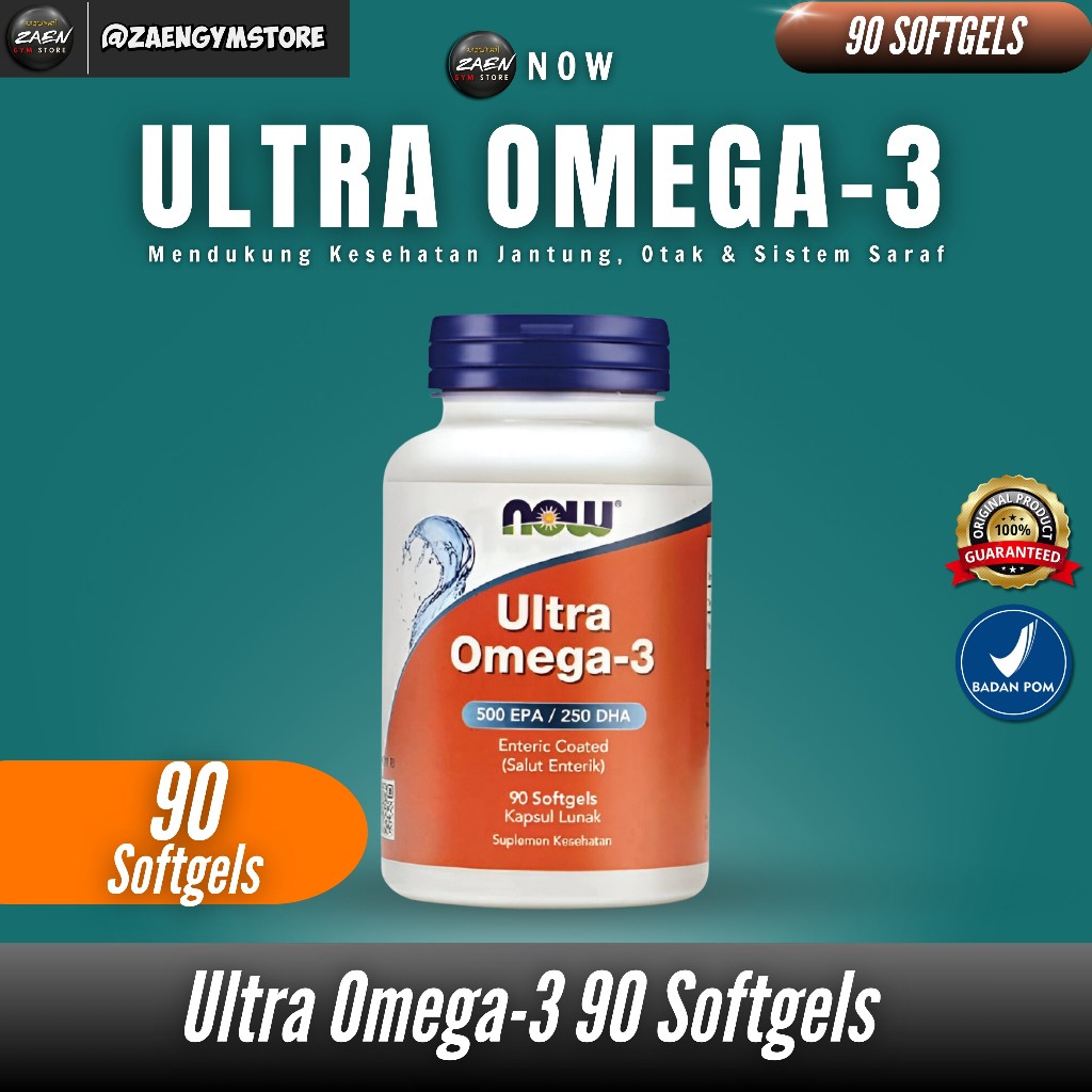 Jual Now Foods Ultra Omega-3 500 Epa 250 Dha 90 Softgels | Shopee Indonesia