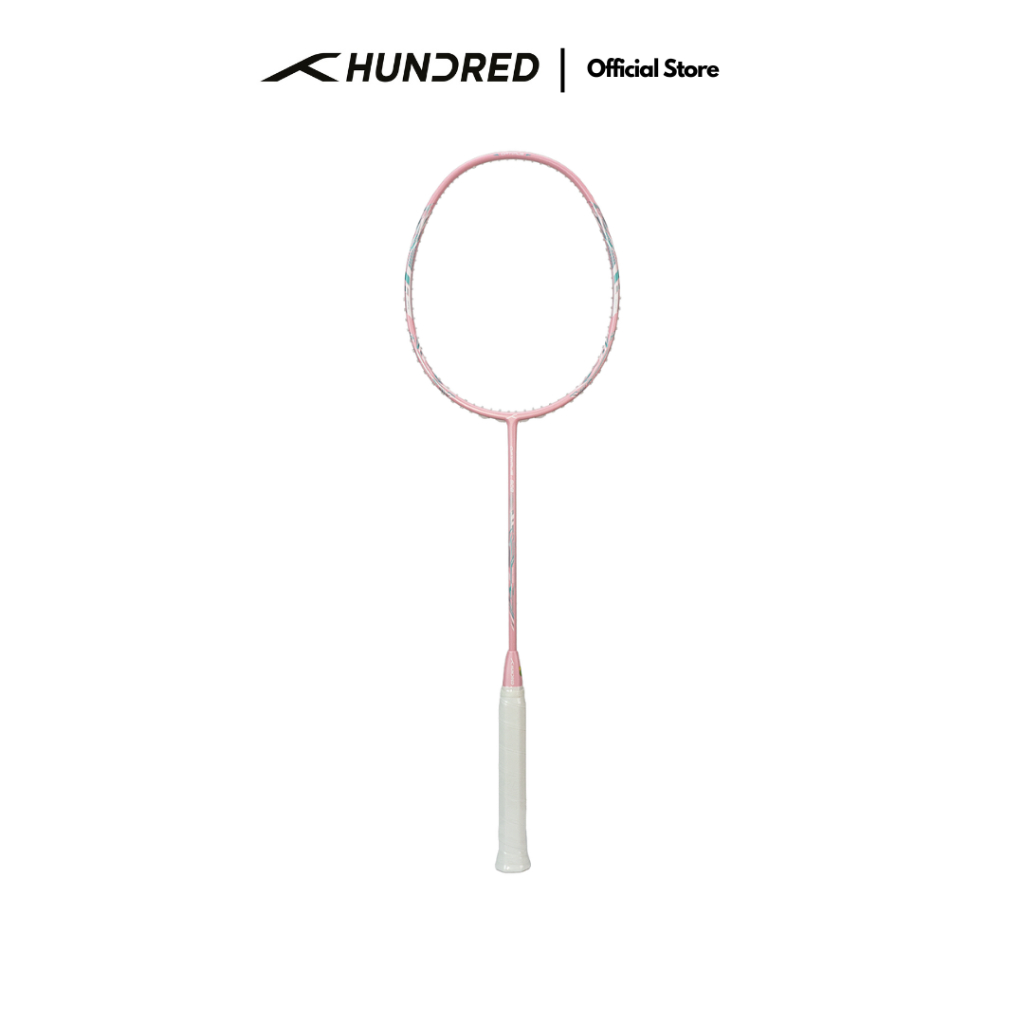 Jual Hundred Badminton Racket Optimus HBRX-4U018 Bundle Cover + String ...