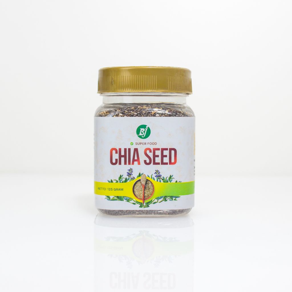 Jual Organik Chia Seeds Premium 125gr / Black Chia Seed Organik / Chia ...