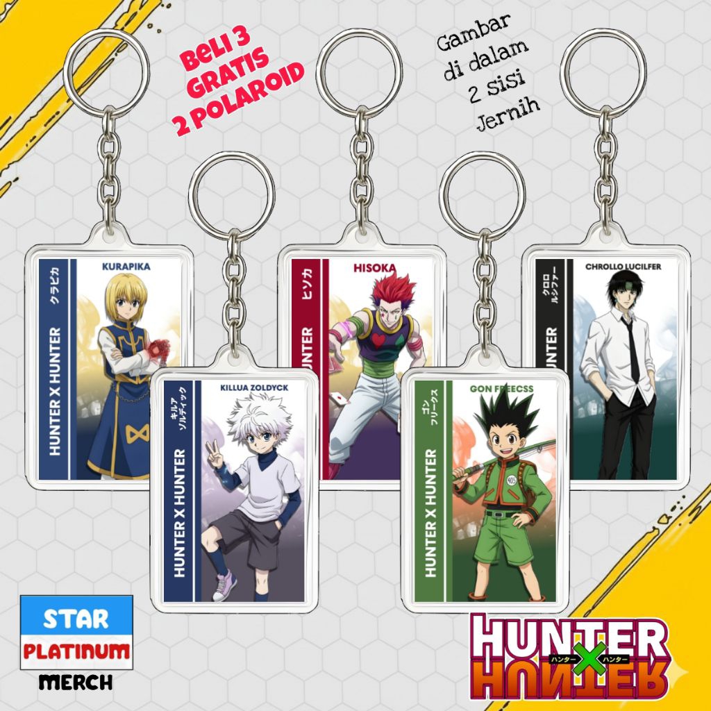 Jual Gantungan Kunci Hunter x Hunter - Keychain Hunter x Hunter - Ganci ...