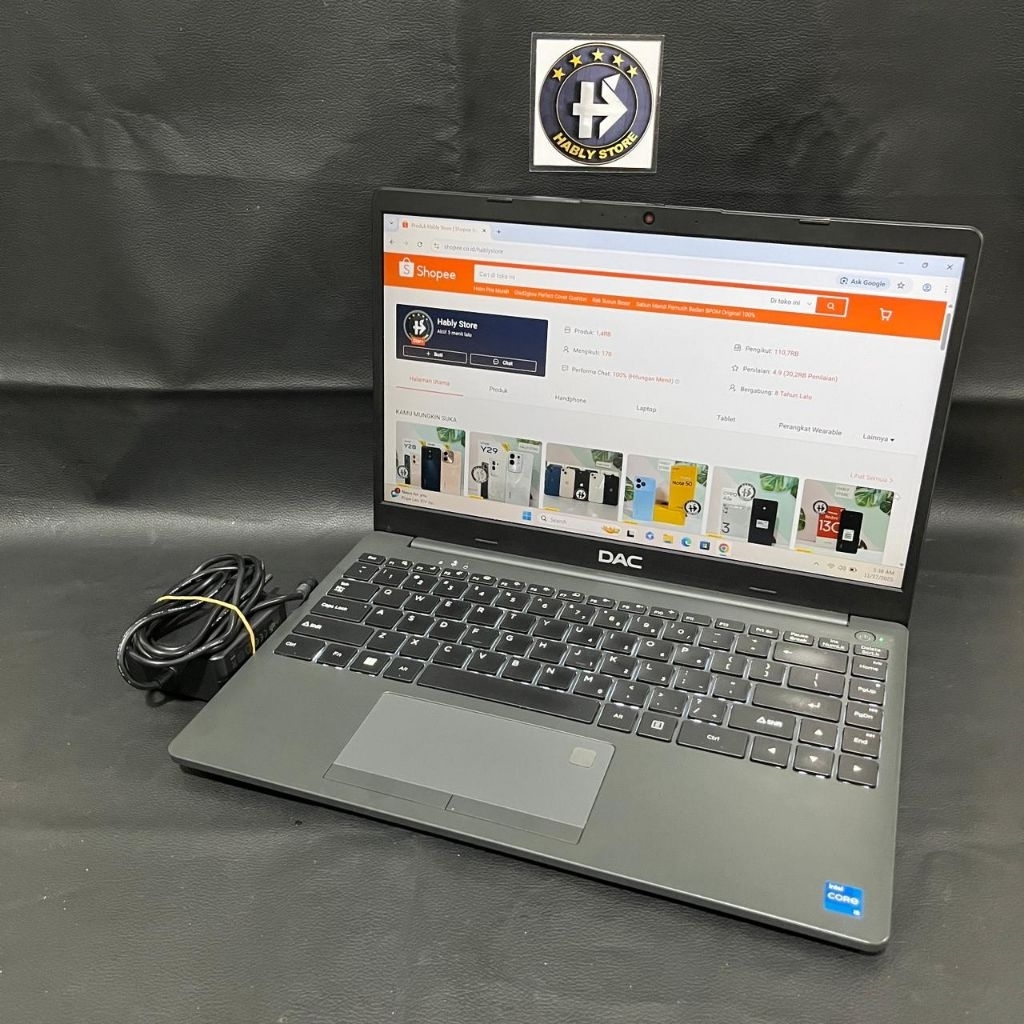 Jual LAPTOP DAC-DN50 CORE i5 12450H 8GB 16GB SSD 256GB 14INCH SECOND ...