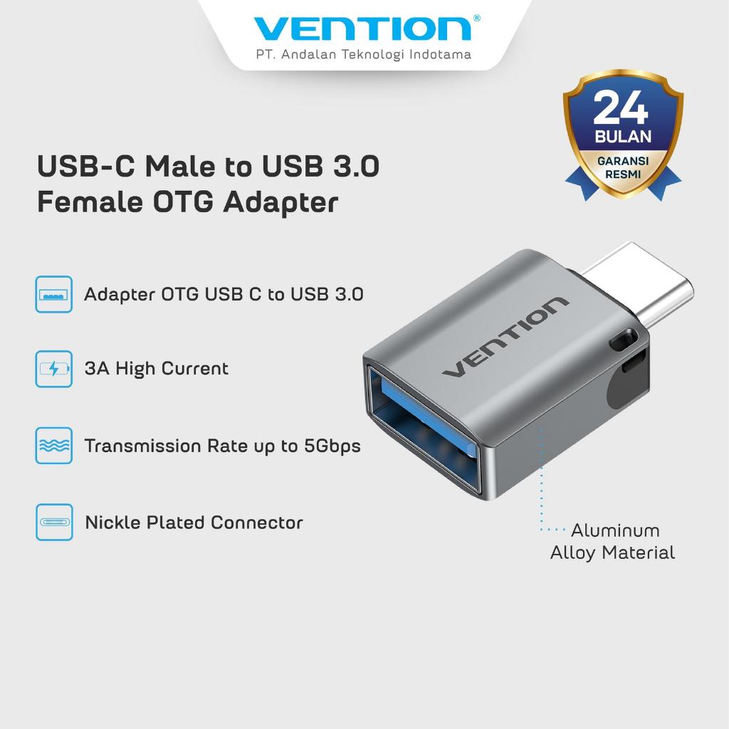 Jual Vention Adapter OTG USB Type C to USB A 3.0 Aluminium Alloy Series ...