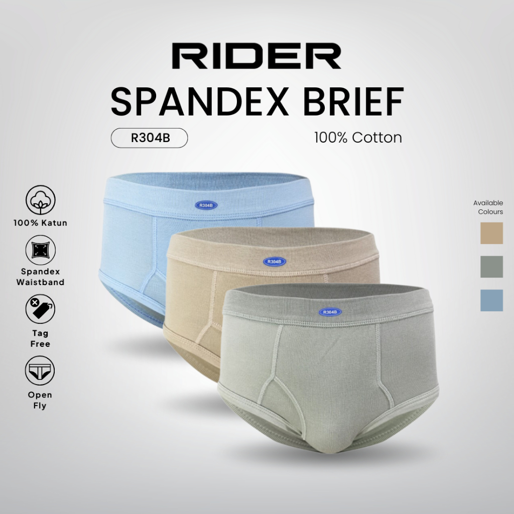 Jual Rider Brief Spandex - Celana Dalam Pria R304B isi 1 Pcs | Shopee ...