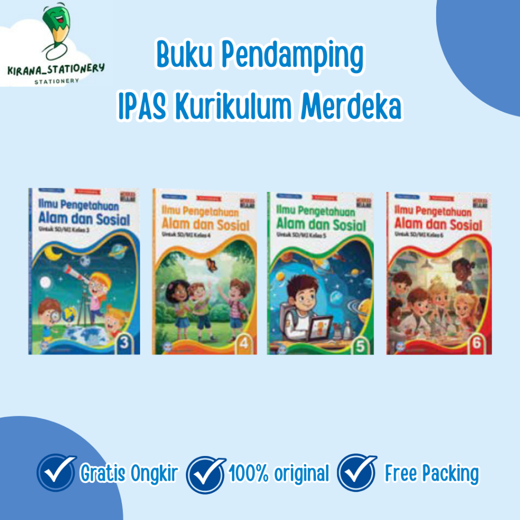 Jual Buku Ilmu pengetahuan Alam Dan Sosial IPAS Kelas 3 4 5 6 Kurikulum ...