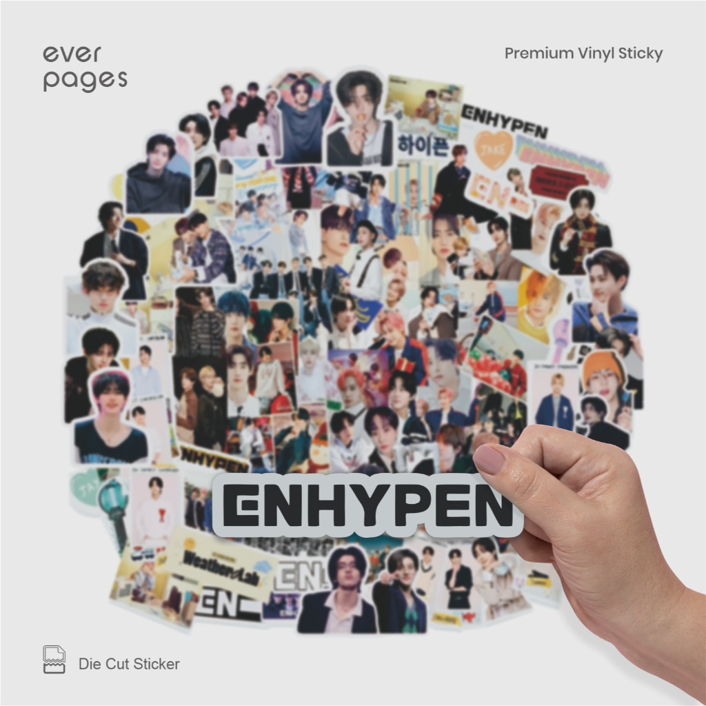 Jual (50 Pcs) Sticker K-Pop ENHYPEN full Member (Sunoo, Ni-ki, jungwon ...
